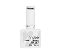 Mylee Vernis Gel Semi-Permanent 10 ml, Matte No-Wipe Speckle Top Coat | UV/LED Nail Art, Manucure et Pédicure Durable, Usage Professionnel et Domestique, Végan et Sans Cruauté