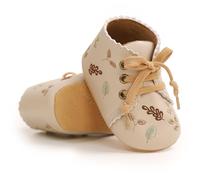 Myleleya MARY JANE - Chaussures pour tout-petits - Robe de mariée souple - Nouveau-né - Bébé fille - Princesse crèche - Chaussures premiers pas, 00 beige, 12-18 mois