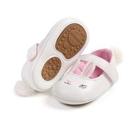 Myleleya MARY JANE - Chaussures pour tout-petits - Robe de mariée souple - Nouveau-né - Bébé fille - Princesse crèche - Chaussures premiers pas, A01a Blanc, 6-12 mois