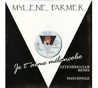 MYLENE FARMER JE T'AIME MELANCOLIE LIMITED 12" VINYL REISSUE SEALED