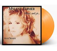 Mylene Farmer Maxi 45Tours vinyle Ainsi Soit Je... Exclusivité couleur Orange