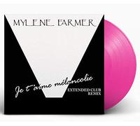 Mylene Farmer Maxi 45Tours vinyle Je T'Aime Mélancolie Exclusivité couleur Rose