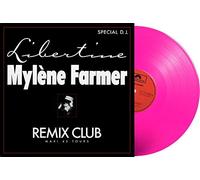 Mylene Farmer - Mylene Farmer Maxi 45Tours vinyle Libertine Remix Club Exclusivité Vinyle couleur Rose Fluo 1000 exemplaires