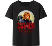 Mylene-Farmer Nevermore Tour Essential T Shirt French Singer Actress Summer Short-Sleev Tee Tops Casual Camisetas Gift for Fans L