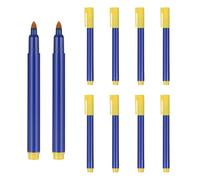 MYLERCT 10 Pièces Stylo Billet Banque Faux, Bleu Stylo Faux Billet, Portable Feutre Billet de Banque, Flexible et Rapide Marqueur Faux Billets, pour Détecter Faux Billets