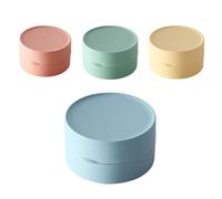 MYLERCT 4 Pièces Boîte à Savon Ronde, 8cm, avec Couvercle Hermétique, Plastique, Bleu, Rose, Jaune, Vert, pour Maison, Voyages, Salle de Sport, Voyages d'Affaires, Activités de Plein Air