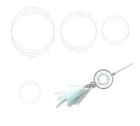 MYLERCT Cercle Metal 12 Pièces, 5/10/15/20 cm Decorative Ring Blanc, Couronne Cerceau Floral en Métal Fer, Cerceau pour Bricolage, Cerceau Floral Mariage, Maison, Décoration Noël