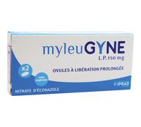 Myleugyne L.P. 150mg Nitrate D'Éconazole 2 Ovules À Libération Prolongée