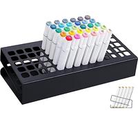 MyLifeUNIT Organiseur de marqueurs à 70 trous pour bureau, support de marqueurs en métal multi-niveaux pour crayons de couleur, pinceaux de peinture