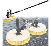 mylii Machine De Nettoyage De Panneaux Solaires Photovoltaïques, Outils électriques De Brosse D'équipement De Nettoyage De Panneau De Production D'énergie Photovoltaïque à Double Tête,7.5M