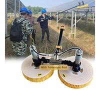 mylii Nettoyeur De Vitres, Outil De Nettoyage De Panneaux Solaires Photovoltaïques électriques, Brosse à Eau De Toit, Brosse Télescopique Alimentée en Eau pour Le Lavage De Camions De Caravanes,7.5M