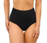 MYLILY Bas de Maillot de Bain Menstruel Taille Haute Effet Ventre Plat pour Femmes & Filles | Piscine & Mer | 3-4 Tampons, Anti-Fuite, Neutre Odeur, Oeko-TEX | Noir, M (188)