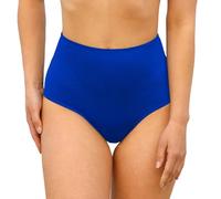 MYLILY Bas de Maillot de Bain Menstruel Taille Haute Effet Ventre Plat pour Femmes & Filles | Piscine & Mer | 3-4 Tampons, Anti-Fuite, Neutre Odeur, Oeko-TEX | Bleu, L