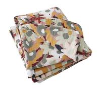 Mylittlebed Edredon Dessus de lit Gaze DE Coton - Bout de lit boutis 90 x 200 cm imprimée Multicolore [ Couvertures et Plaids ] (Léane)