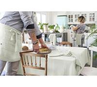 Mylittlebed L'Effet Papillon Nappe Rectangulaire en Gaze de Coton - Sans Repassage (Vert d'eau, 150 x 350 cm, 125 GR/m²)