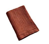 Mylittlebed Serviette Gaze de Coton GAÏA de L’Effet Papillon - Drap de Bain Tissage serré, Respirant & Confortable (220 GR/m²) [ Serviettes de Bain ] (Terracotta, 50 x 90 cm)