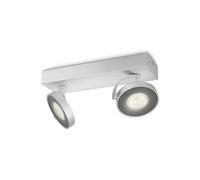 Philips myLiving spotbalken clockwork 2 ampoules lED aluminium 531724816