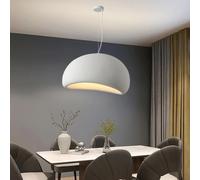 MyLjp Lampe Pendante De Table À Manger Style Japonais Wabi-Sabi E27 Polyéthylène Blanc Hauteur Ajustable Chandelier Moderne Créatif Suspension Salon Salle À Manger Cuisine Luminaire Éclairage(A,40cm)