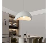 MyLjp Lampe Pendante De Table À Manger Style Japonais Wabi-Sabi E27 Polyéthylène Blanc Hauteur Ajustable Chandelier Moderne Créatif Suspension Salon Salle À Manger Cuisine Luminaire Éclairage(B,60cm)