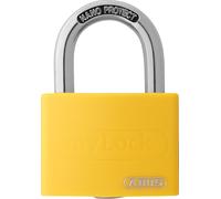 Mylock T65al/40 Padlock-Individually Writeable-Pin Padlock-Solid Aluminium Lock Body-Security Level 5-Yellow