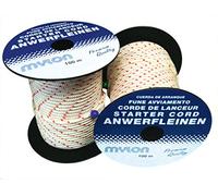 MYLON ROPES - Corde De Lanceur - Diamètre 3mm - Qualité Premium - Fabriqué En Allemagne - Pour Tondeuse, Débroussailleuse, Tronçonneuse & Plus - Orange - Rouleau De 100m