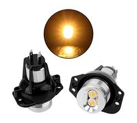 MYLPDZSW Xingyue Aile 2pcs LED Angel Eyes Marker Ampoules lumières décoratives for B-M-W E90 E91 900lm Erreur sans Voiture Lampes Automatique Lampe de Brouillard (Couleur : Jaune)