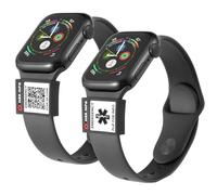 MYLUCKYTAG Étiquettes d'identification médicale à code QR - Pour bracelet d'identification médicale Apple Watch ou Fitbit - Alerte médicale - Profil médical d'urgence en ligne gratuit