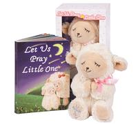 MyMateZoe, Prier Agneau Cadeaux de baptême pour fille avec prier Petit livre de prière, cadeaux de baptême et de baptême pour fille