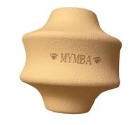mymba Balle en caoutchouc naturel - Jouet durable pour chien - Idéal pour jouer fort - Sûr et amusant - Balle interactive, espace pour récompenses - Balle pour chiens (jaune)