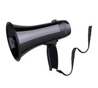 MyMealivos Haut-parleur mégaphone portable 20 W avec modes vocal et sirène/alarme avec contrôle du volume et sangle