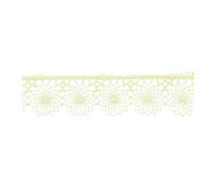 MYMERCERIE Bobine 14,4m Tulle brodé 16mm Vert Nil