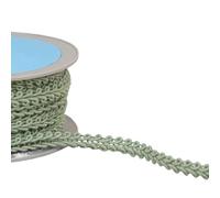 MYMERCERIE Bobine 20m Galon Points d'épis Vert Amande 11mm