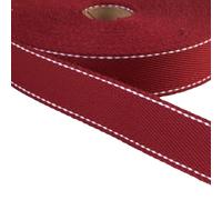 MYMERCERIE Bobine 20m Sangle Point sellier 30mm Bordeaux