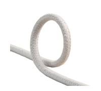 MYMERCERIE Bobine 25m Cordon tressé 6mm Gris Clair