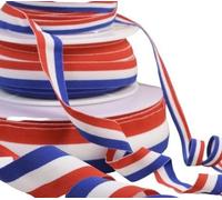 MYMERCERIE Bobine 25m élastique Drapeau Francais Bleu Blanc Rouge - Taille 20mm