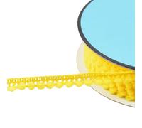 MYMERCERIE Bobine 25m Galon Petits Pompons Jaune Citron 10mm