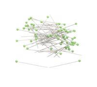 MYMERCERIE Boîte de 100 épingles tête Verre Couleur 38mm Vert Gazon