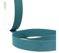MYMERCERIE Disquette 40m Biais replié Tout Textile Bleu Canard fabriqué en France - Taille 27mm