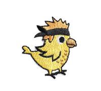 MYMERCERIE Ecusson Petits Animaux Poussin Pirate Bandeau Noir 3,3cm x 3,8cm