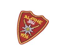 MYMERCERIE Ecusson thermocollant Alpine Ski Alpine Ski 1936 5,5cm x 4,5cm