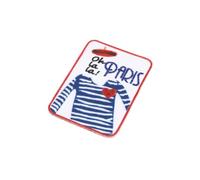 MYMERCERIE Ecusson thermocollant Paris Oh la la Paris! 6cm x 4,5cm