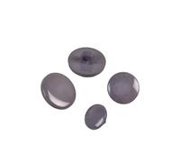 MYMERCERIE Lot de 3 Boutons à Queue Nylon recylé Gris foncé - Taille 12mm