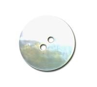 MYMERCERIE Lot de 3 Boutons Akoya Naturel en Nacre Blanc - Taille 20mm