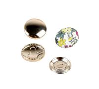 MYMERCERIE Lot de 3 Boutons métal à recouvrir - Taille 19mm