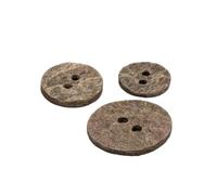 MYMERCERIE Lot de 3 Boutons Pierre Rond Gris argenté - Taille 20mm