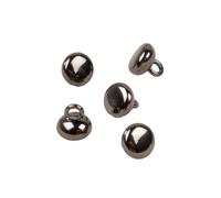 MYMERCERIE Lot de 3 Boutons Ronds Boule à Queue Alliage 9mm Noir