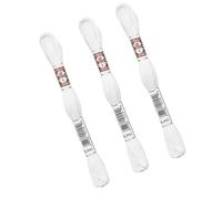 MYMERCERIE Lot de 3 échevettes 10m DMC Fil retors Mat Canevas Tapisserie 100% Coton Blanc