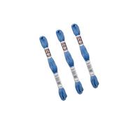 MYMERCERIE Lot de 3 échevettes 10m DMC Fil retors Mat Canevas Tapisserie 100% Coton Bleu 2798