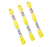 MYMERCERIE Lot de 3 échevettes 10m DMC Fil retors Mat Canevas Tapisserie 100% Coton Jaune 2307