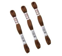 MYMERCERIE Lot de 3 échevettes 10m DMC Fil retors Mat Canevas Tapisserie 100% Coton Marron 2433